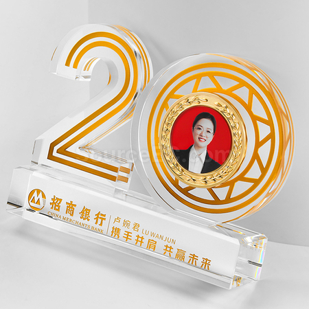 禮品訂造週年慶水晶座紀念品
