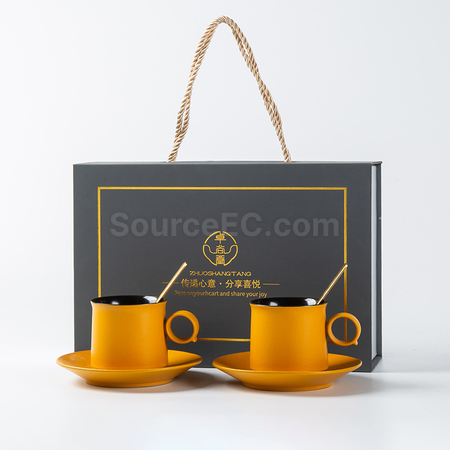 禮品訂造咖啡杯碟套裝	紀念品