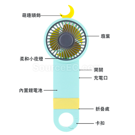 禮品訂造USB便攜風扇紀念品