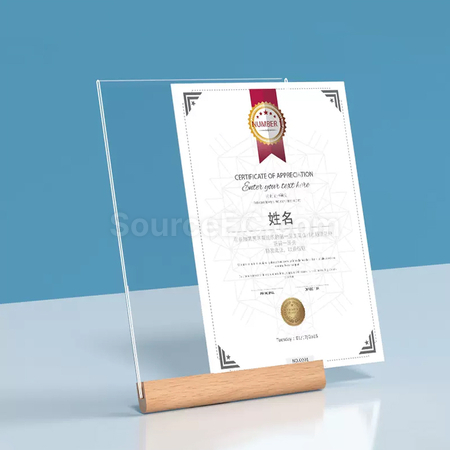 禮品訂造亞克力相架證書框紀念品