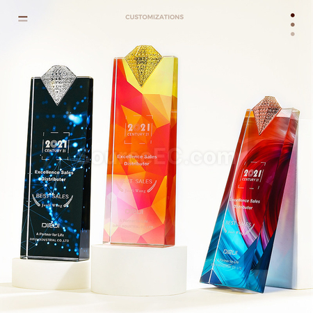 禮品訂造水晶獎座紀念品