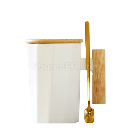 禮品訂造木柄陶瓷杯紀念品