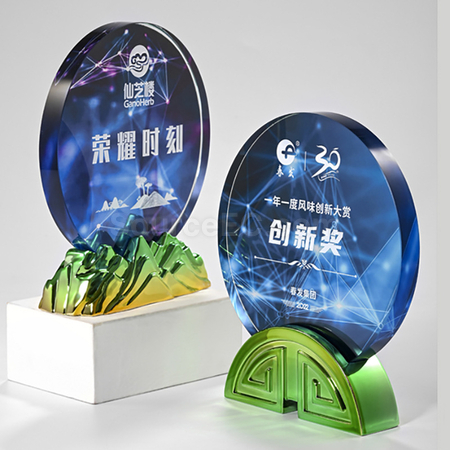 禮品訂造水晶獎座紀念品