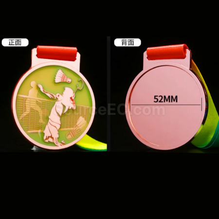 禮品訂造羽毛球金屬獎牌紀念品