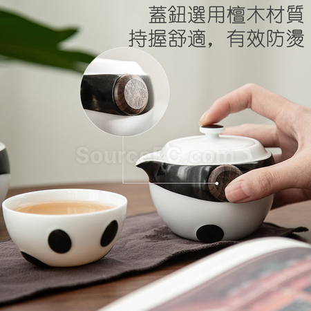 禮品訂造熊貓茶具組紀念品
