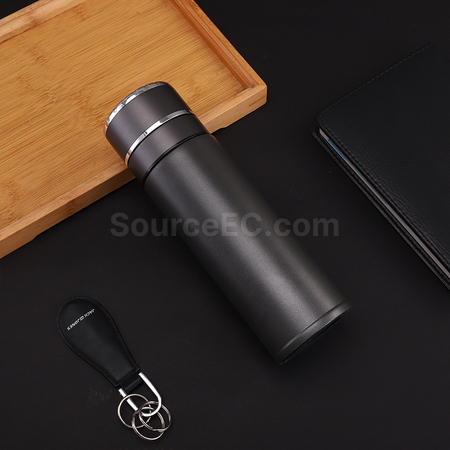 禮品訂造按壓一鍵開啟保溫杯紀念品