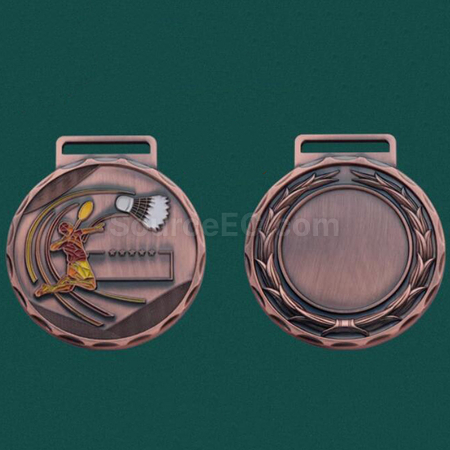 禮品訂造羽毛球金屬獎牌紀念品