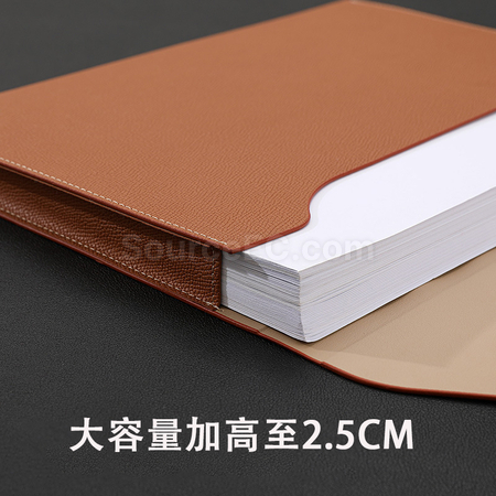 禮品訂造帶風琴 PU A4文件夾紀念品