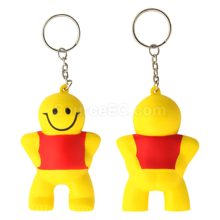 禮品訂造壓力小人鑰匙扣紀念品