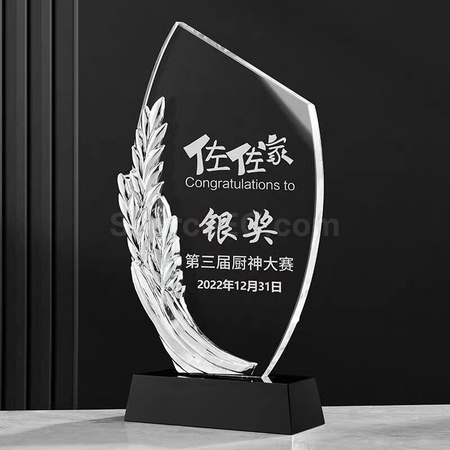 禮品訂造金銀銅水晶獎座紀念品