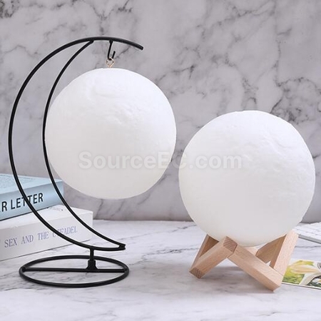 禮品訂造USB充電藍牙音響LED月球小夜燈紀念品