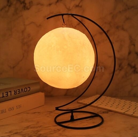 禮品訂造USB充電藍牙音響LED月球小夜燈紀念品