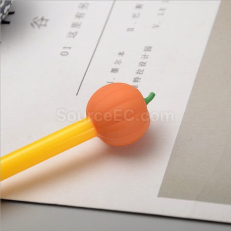 禮品訂造南瓜卡通按動中性筆紀念品