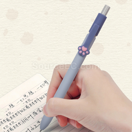 禮品訂造貓爪卡通按動中性筆紀念品