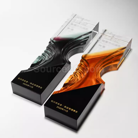 禮品訂造琉璃水晶獎座紀念品
