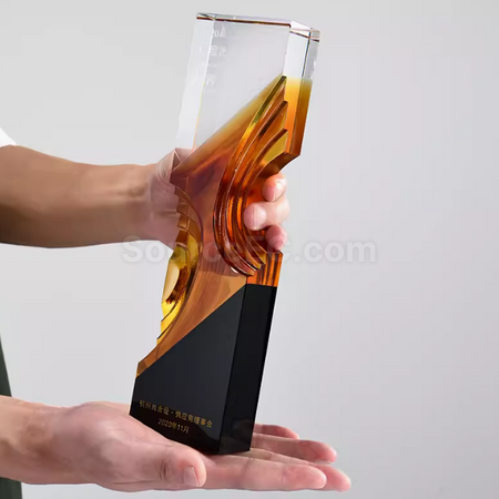 禮品訂造琉璃水晶獎座紀念品