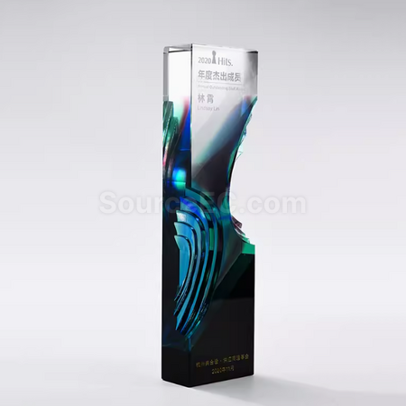禮品訂造琉璃水晶獎座紀念品