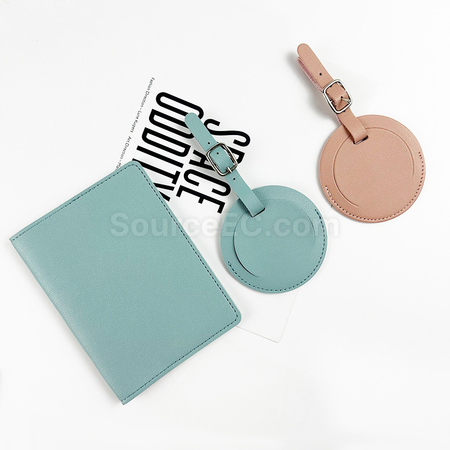 禮品訂造PU行李牌護照套套裝紀念品