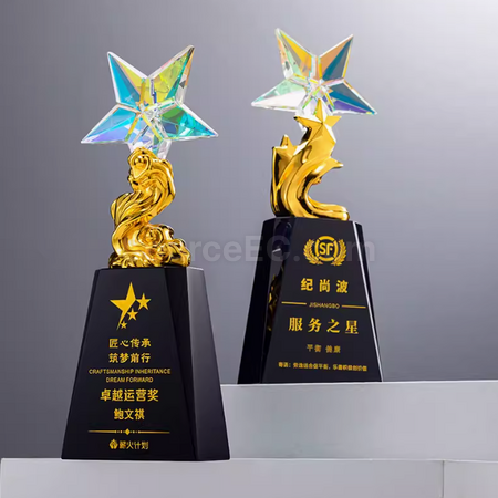 禮品訂造琉璃水晶獎座紀念品