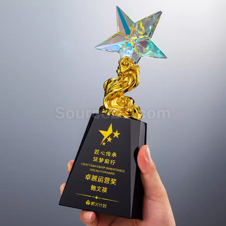 禮品訂造琉璃水晶獎座紀念品