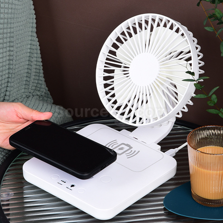 禮品訂造手機無線充風扇紀念品