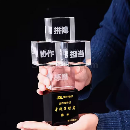 禮品訂造水晶獎座紀念品