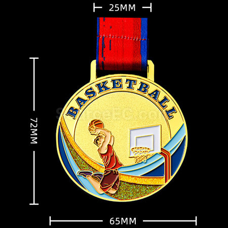 禮品訂造籃球金屬獎牌紀念品