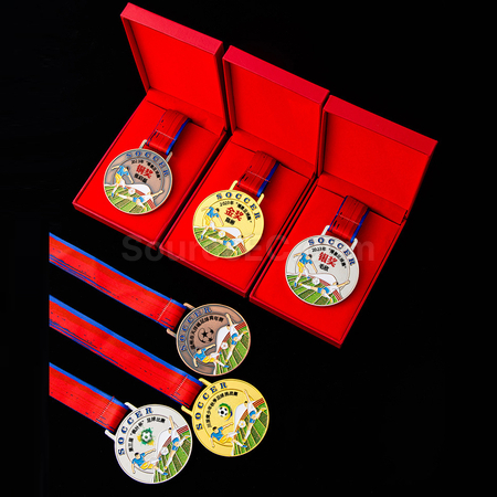 禮品訂造足球金屬獎牌紀念品