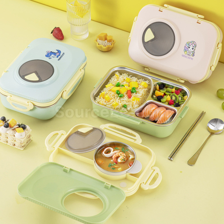 禮品訂造不銹鋼多層保溫飯盒紀念品