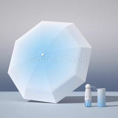 禮品訂造漸變摺疊雨傘紀念品