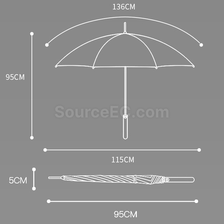 禮品訂造反光高爾夫球傘紀念品
