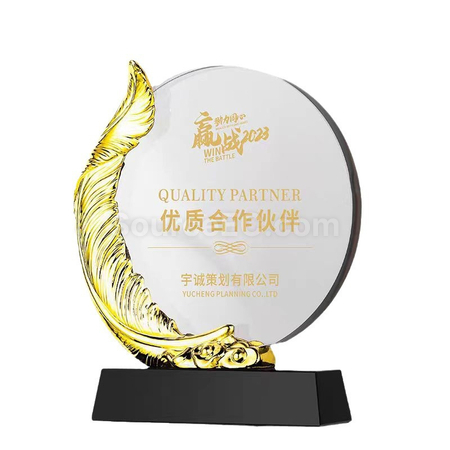 禮品訂造金屬水晶座紀念品