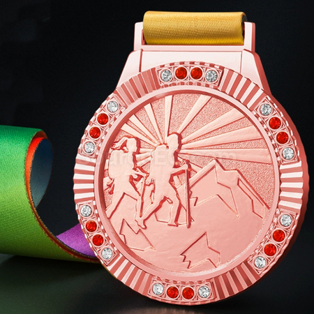 禮品訂造登山金屬獎牌紀念品