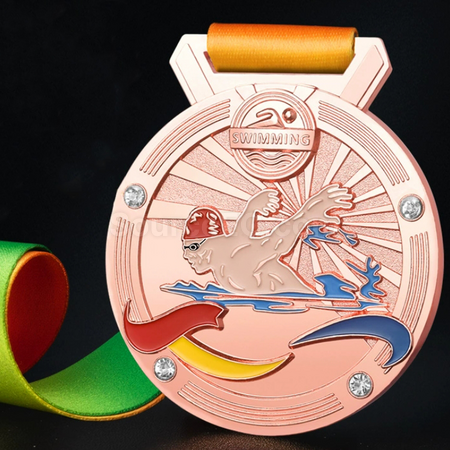 禮品訂造游泳金屬獎牌紀念品