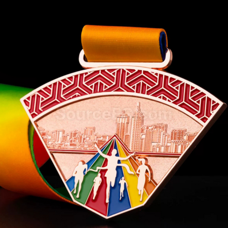 禮品訂造田徑跑步金屬獎牌紀念品