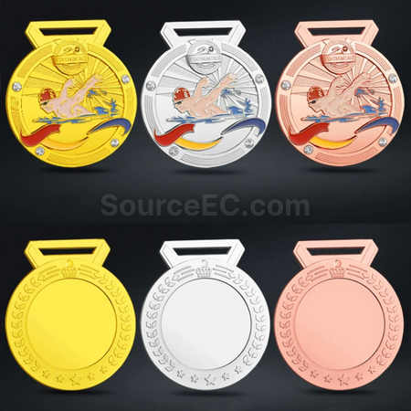 禮品訂造游泳金屬獎牌紀念品