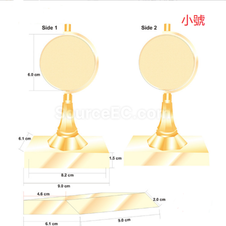 禮品訂造古銅色旋轉獎杯紀念品