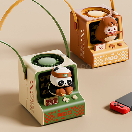 禮品訂造可愛遊戲機風扇掛脖紀念品