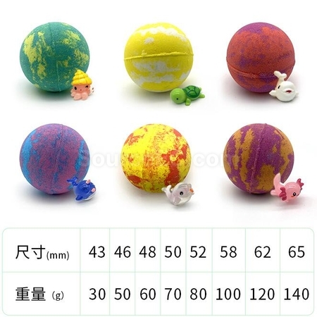 禮品訂造動物泡澡球紀念品