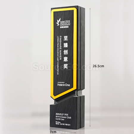 禮品訂造硯石金屬獎座紀念品