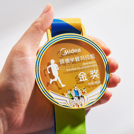 禮品訂造跑步金屬獎牌紀念品