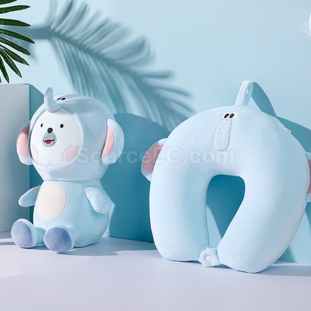 禮品訂造二合一動物頸枕紀念品
