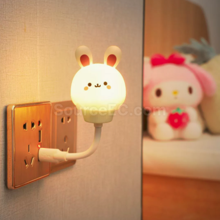 禮品訂造智慧語音控制聲控小夜燈usb插電紀念品