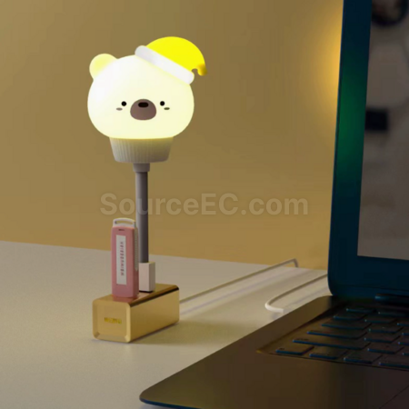禮品訂造智慧語音控制聲控小夜燈usb插電紀念品