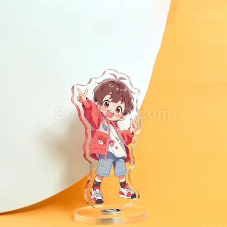 禮品訂造亞克力旋轉人形立牌紀念品