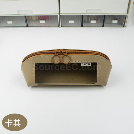 禮品訂造PU開窗筆袋紀念品