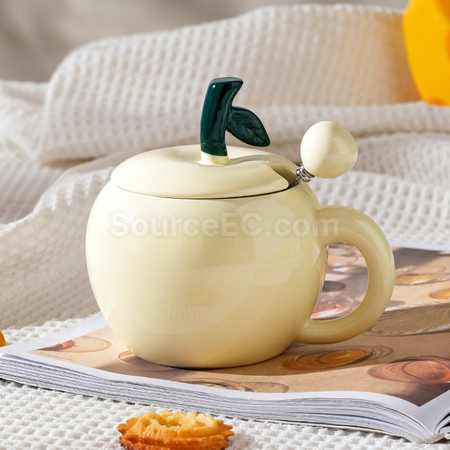 禮品訂造創意蘋果陶瓷杯紀念品