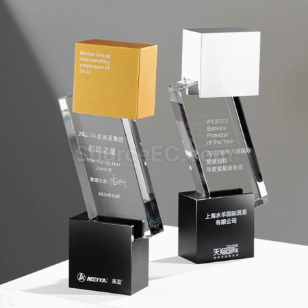 禮品訂造金屬水晶獎座紀念品