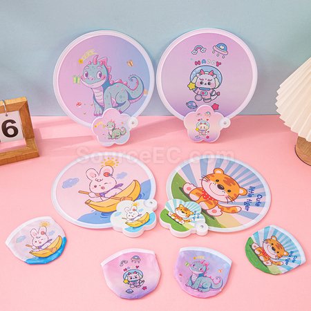 禮品訂造花朵折疊廣告扇子紀念品