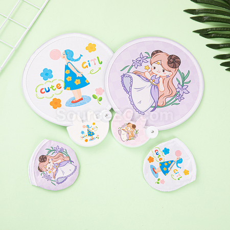 禮品訂造兔子折疊廣告扇子紀念品